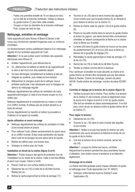 BlackandDecker Elagueur- Gpc1820l - Type H1 - H2 - Instruction Manual (Europ&eacute;en)