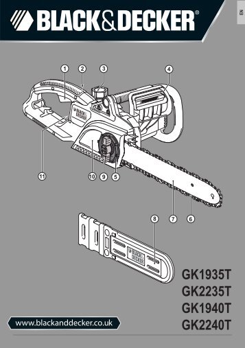 BlackandDecker Tronconneuse- Gk2235 - Type 2 - Instruction Manual (EuropÃ©en)