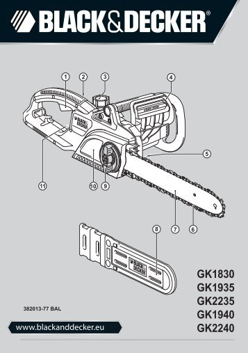 BlackandDecker Tronconneuse- Gk1935 - Type 3 - Instruction Manual (Balkans)