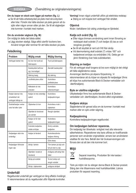 BlackandDecker Tronconneuse- Gk2235 - Type 3 - Instruction Manual (Europ&eacute;en)