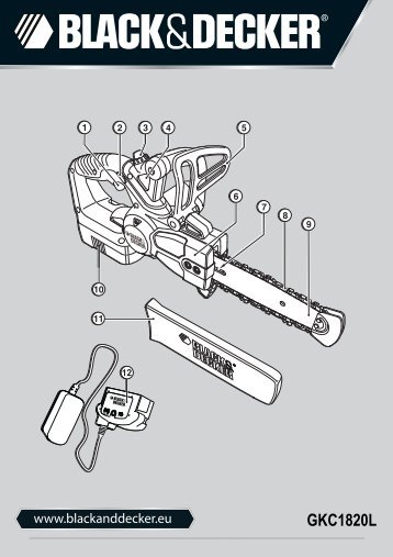 BlackandDecker Tronconneuse- Gkc1820l - Type H1 - H2 - Instruction Manual (EuropÃ©en)