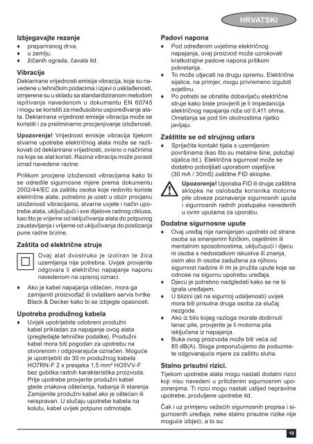 BlackandDecker Tronconneuse- Gk2235 - Type 3 - Instruction Manual (Balkans)