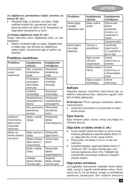 BlackandDecker Tronconneuse- Gk2235 - Type 3 - Instruction Manual (Lettonie)