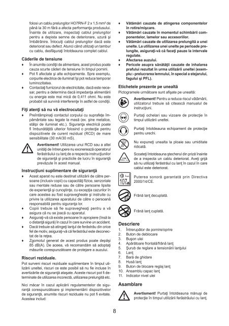 BlackandDecker Tronconneuse- Gk2235 - Type 3 - Instruction Manual (Roumanie)