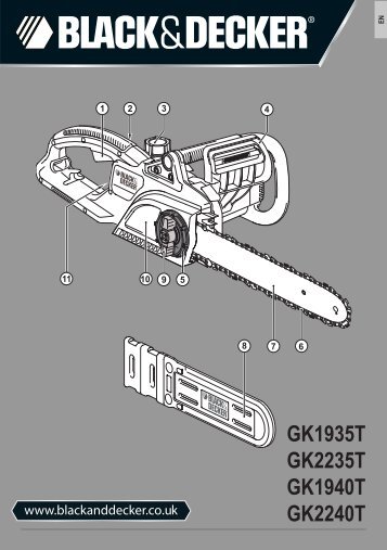 BlackandDecker Tronconneuse- Gk2240 - Type 3 - Instruction Manual (EuropÃ©en)