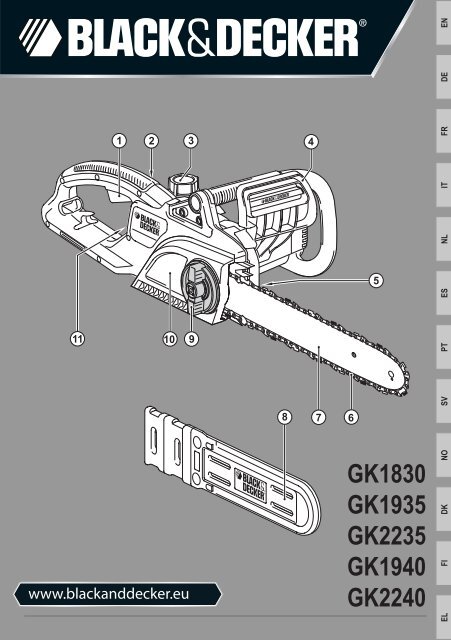 BlackandDecker Tronconneuse- Gk2240 - Type 2 - Instruction Manual (Europ&eacute;en)