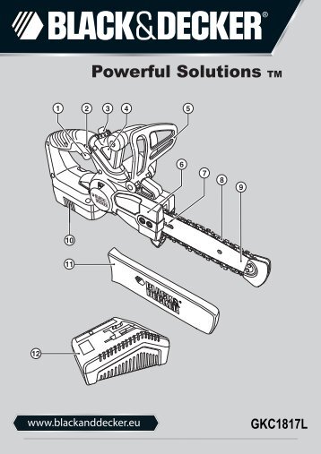 BlackandDecker Tronconneuse- Gkc1817l - Type H1 - Instruction Manual (EuropÃ©en)