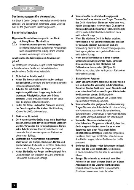 BlackandDecker Tronconneuse- Gkc1817l - Type H1 - Instruction Manual (Europ&eacute;en)