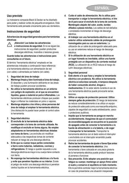 BlackandDecker Tronconneuse- Gkc1817l - Type H1 - Instruction Manual (Europ&eacute;en)