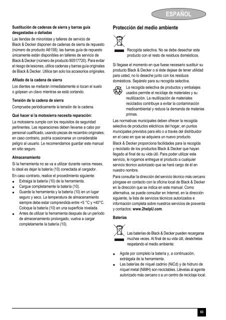 BlackandDecker Tronconneuse- Gkc1817l - Type H1 - Instruction Manual (Europ&eacute;en)