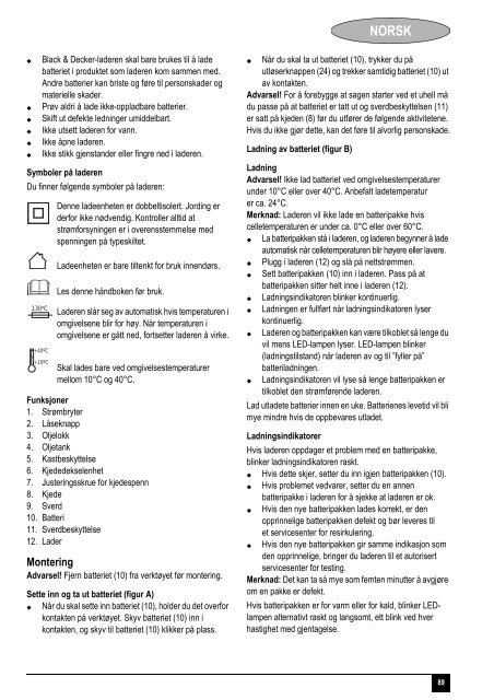 BlackandDecker Tronconneuse- Gkc1817l - Type H1 - Instruction Manual (Europ&eacute;en)