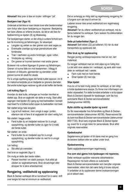 BlackandDecker Tronconneuse- Gkc1817l - Type H1 - Instruction Manual (Europ&eacute;en)