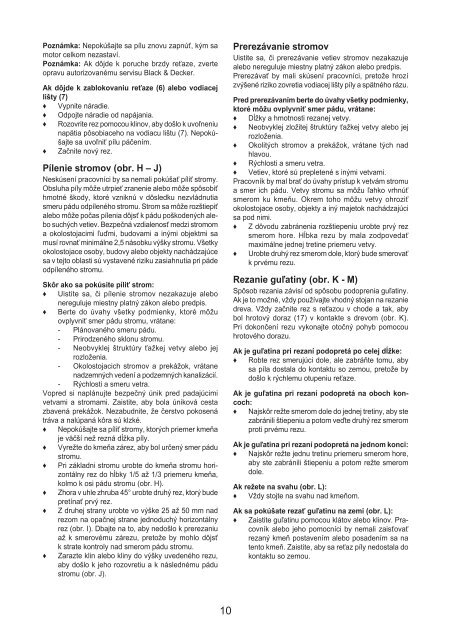 BlackandDecker Tronconneuse- Gk2240 - Type 2 - Instruction Manual (Slovaque)