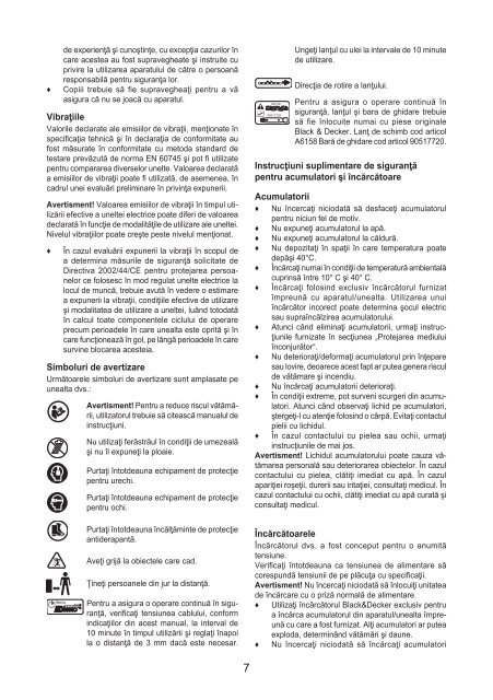 BlackandDecker Tronconneuse- Gkc1817l - Type H1 - Instruction Manual (Roumanie)