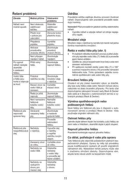 BlackandDecker Tronconneuse- Gk1830 - Type 2 - Instruction Manual (Tch&egrave;que)