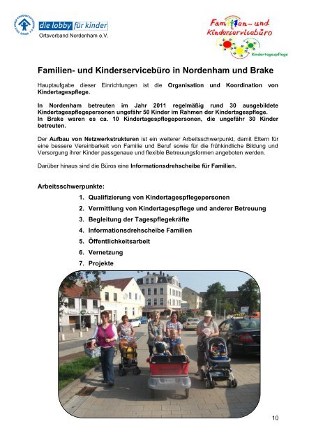 jahresbericht 2011 - Deutsche Kinderschutzbund OV Nordenham