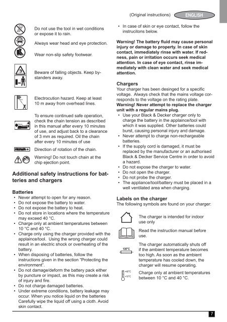 BlackandDecker Elagueur- Gpc1800 - Type H2 - Instruction Manual (Europ&eacute;en)