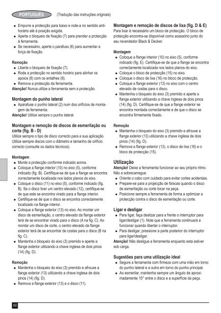 BlackandDecker Meuleuse Petit Diam&egrave;tre- Kg701 - Type 1 - Instruction Manual (Europ&eacute;en)