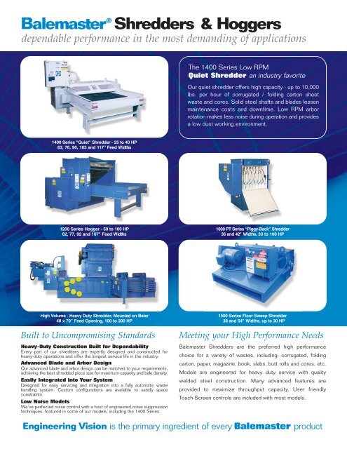 Balemaster® - Air system Design