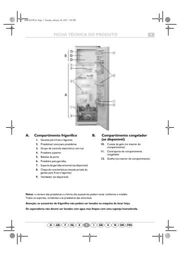 KitchenAid 830212 - Refrigerator - 830212 - Refrigerator PT (855162516000) Guide de consultation rapide