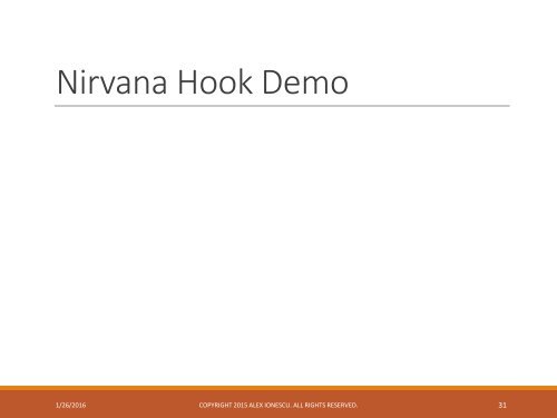 Hooking Nirvana