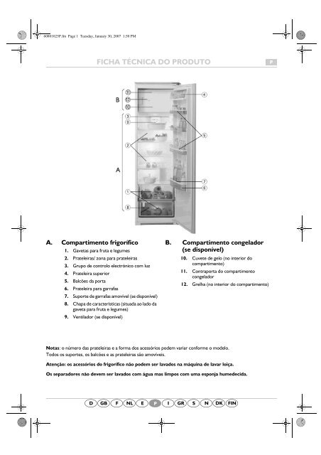 KitchenAid 830202 - Refrigerator - 830202 - Refrigerator PT (855162516010) Guide de consultation rapide