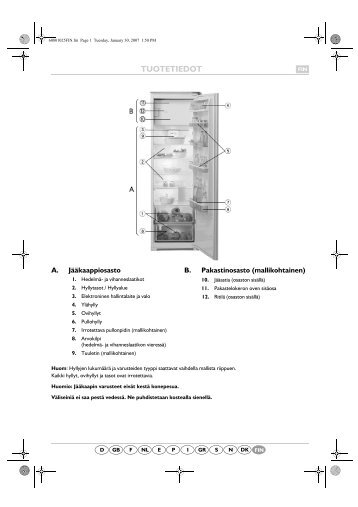 KitchenAid 830202 - Refrigerator - 830202 - Refrigerator FI (855162516010) Guide de consultation rapide