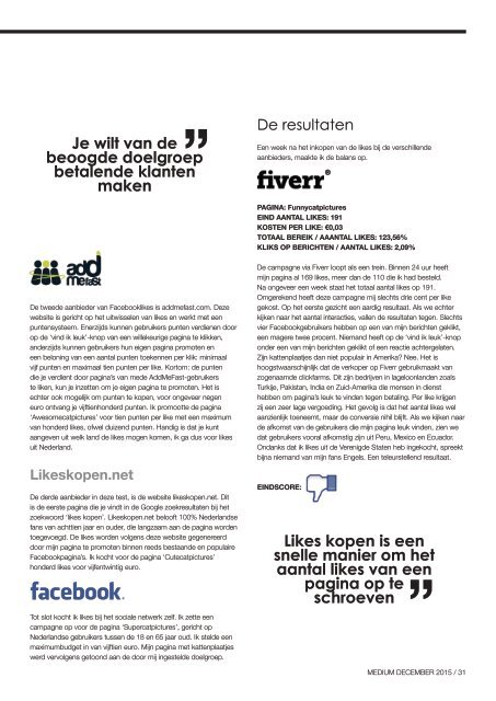 Medium / Jaargang 29 / #01 / December 2015