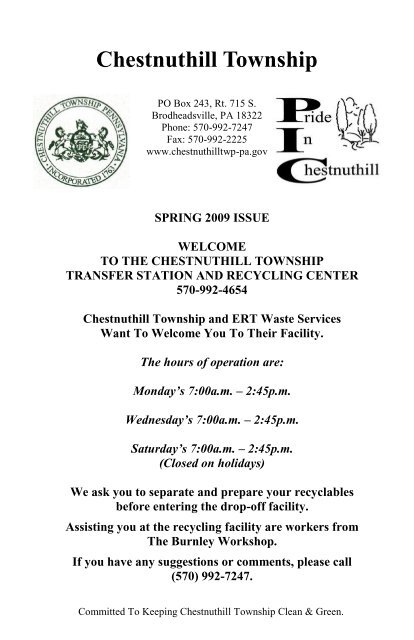 Chestnuthill Township