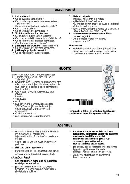 KitchenAid 400 150 66 - Refrigerator - 400 150 66 - Refrigerator FI (855100301300) Mode d'emploi