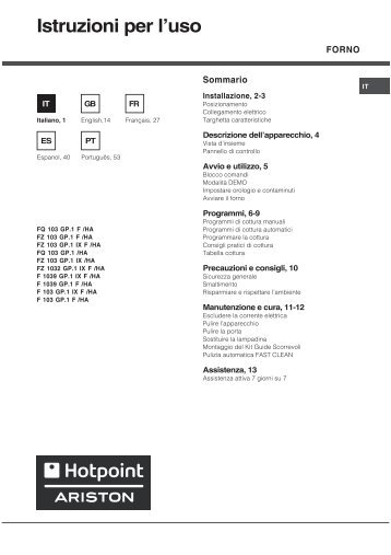 KitchenAid F 1039GP.1 IX F /HA - Oven - F 1039GP.1 IX F /HA - Oven FR (F059658) Mode d'emploi