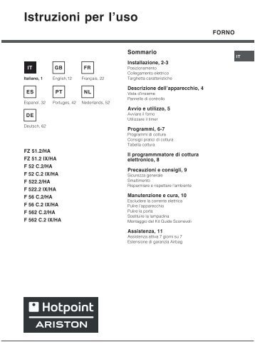 KitchenAid F 522.2 IX /HA - Oven - F 522.2 IX /HA - Oven ES (F048551) Mode d'emploi