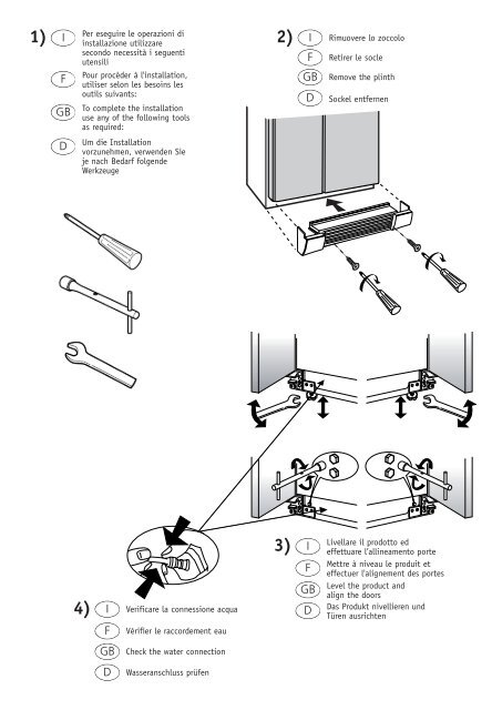 KitchenAid MAL2028GBS - Side-by-Side - MAL2028GBS - Side-by-Side EUR (859511315000) Guide d'installation
