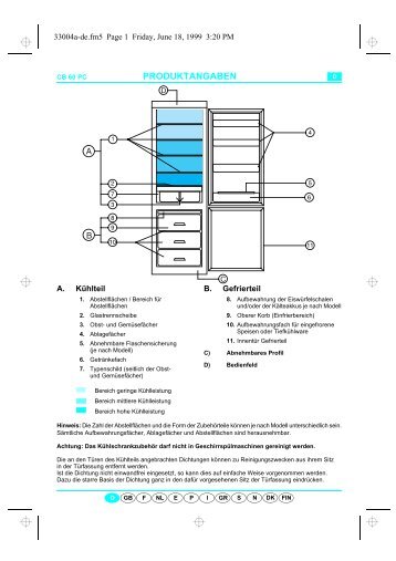 KitchenAid 600.150.70 CFS 609 W - Fridge/freezer combination - 600.150.70 CFS 609 W - Fridge/freezer combination DE (853948901010) Guide de consultation rapide