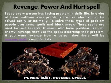 Revenge spell