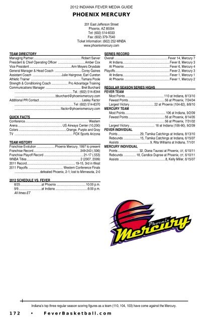 2012 Media Guide - WNBA.com