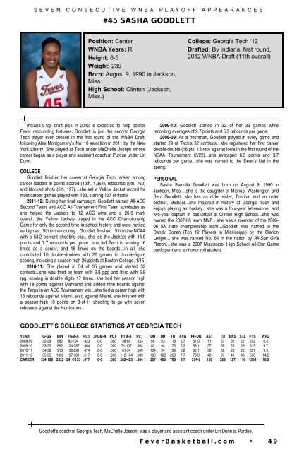 2012 Media Guide - WNBA.com