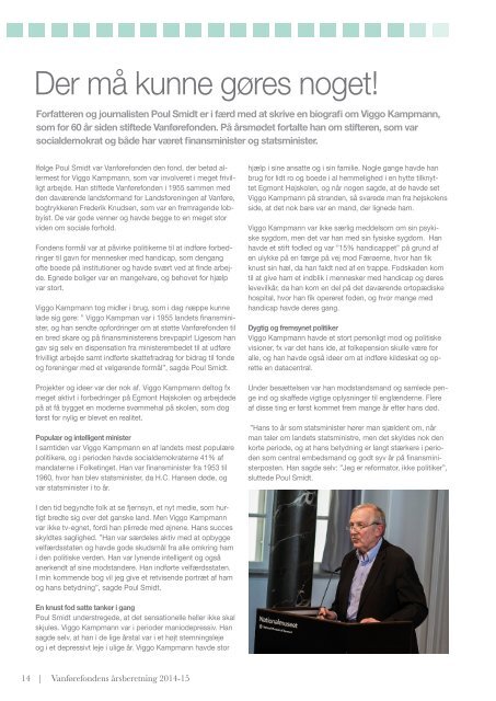 Vanførefonden Årsberetning 2015