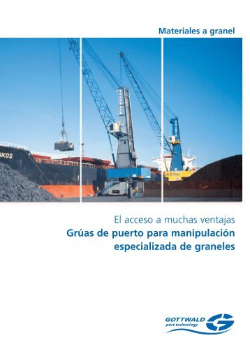 Grúas de puerto para manipulación especializada de graneles