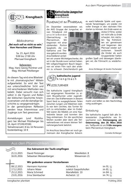 krenglbacher pfarrblatt