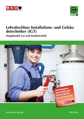 Lehrabschluss Installations- und Gebäudetechniker (IGT) LG-Profil