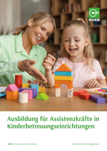 Ausbildung für Assistenzkräfte in Kinderbetreuungseinrichtungen