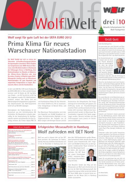 Newsletter Wolf Welt 3/2010