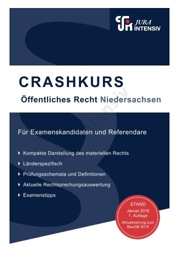 Crashkurs Öffentliches Recht Niedersachsen - Leseprobe