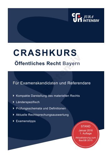Crashkurs Öffentliches Recht Bayern - Leseprobe