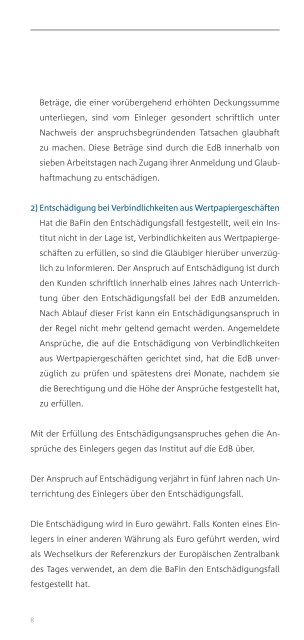 Entschädigungseinrichtung deutscher Banken GmbH