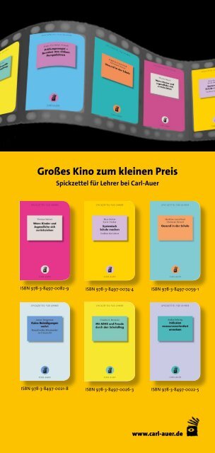 Carl-Auer Verlag Neuerscheinungen Frühjahr 2016