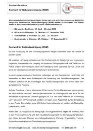 Fachwirt für Gebäudereinigung (KNM)