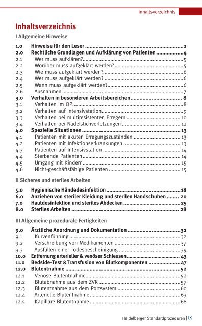 Leseprobe Heidelberger Standardprozeduren