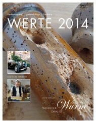 Magazin WERTE 2014 - 1. Ausgabe